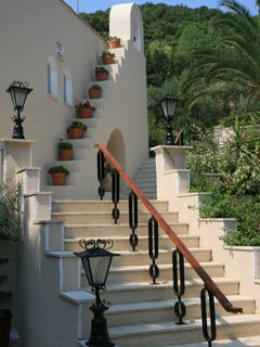 Escalier dans l'hôtel