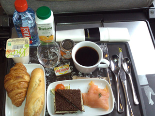 Brunch dans l'Eurostar